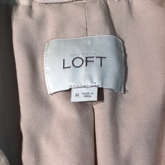 Ann Taylor Loft nude|cream moto jacket size M - Picture 2 of 6